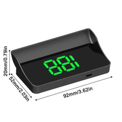 Car speedometer display